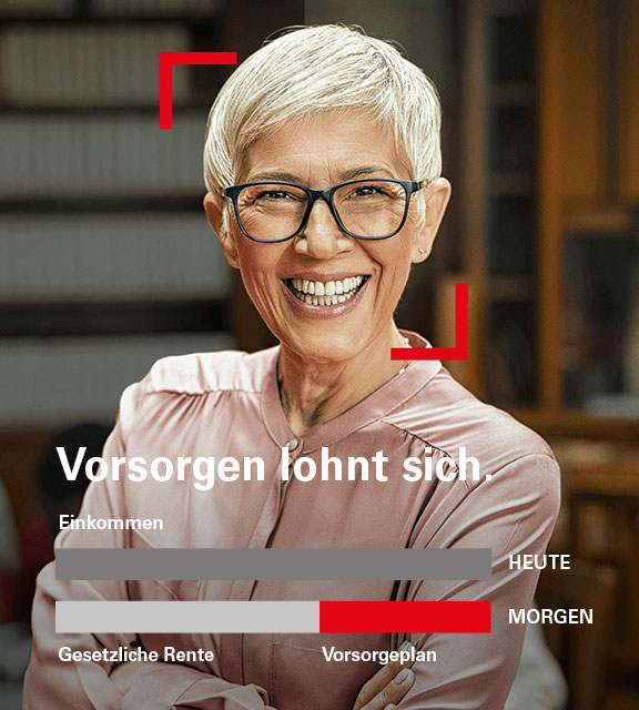 Vorsorgelücke berechnen  Vergleichen Sie Ihr aktuelles Einkommen mit Ihrer zukünftigen, gesetzlichen Rente